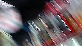 big ass mexican woman shopping in the store