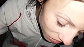 Russian neighbor repays grapes with intense lesbian pussy licking