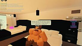 Roblox Porn Blacked with Big Ass Blowjob and Rough Monster Cock Action