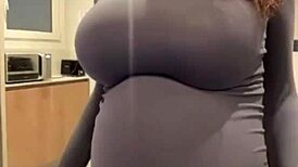 jerking off on stepmom's big milky tits feels so wrong