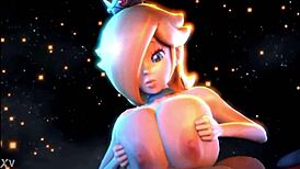 rosalina & peach titfuck