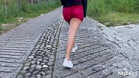 Venezuelan Brunette Climbs El Avila In Caracas
