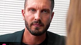 Hazel Moore Bends Over At Work For Quinton James' Hardcore Assfucking And Rimming Cumshot