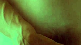 I twist and play with my big pierced cock, showing off the piercing.