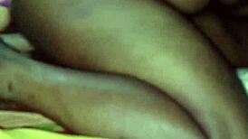 Petite ebony teen fears big cock