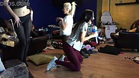 is that tight pussy getting wet in lingerie