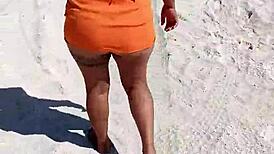 Mexicana Puta Exhibe Sus Tetas Y Culo Y Es Manoseada En Playa Pública En Mexico With Couple Horny Homemade Latina Natural Tits Amateurs Cute