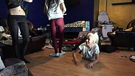 is that tight pussy getting wet in lingerie