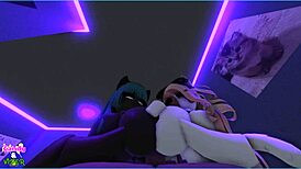 Viper Plays with Demi-Human Kittens in Fantasy