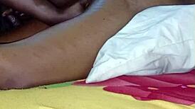 Petite ebony teen fears big cock