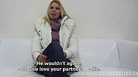 I interviewed damn sexy Adriana for Czech casting, she gave a sloppy blowjob