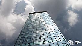 girlsrimming - extraordinary rimming with hot brunette babe azure angel, licking ass and pussy hard