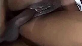 African Teen 18+ Takes Hard Pounding with Cum Inside Her Tight Pussy