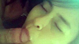 in robe, he slides dick into my mouth, i suck it good, then ride him hard, oops he cums inside 😏