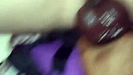 i stretched my ass with a huge toy and orgasmed everywhere