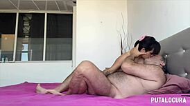 Colombian Patricia Acevedo swallows all the cum