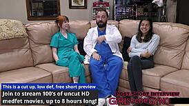 Yo, check Ditria Rose getting her first gyno exam up close!