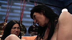 Lesbian Scene with Alyssa Reece and Her Lover Showing Big Tits