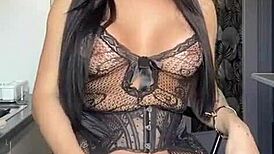 Fernanda Sallimeny, stunning French transsexual, shines in real action.