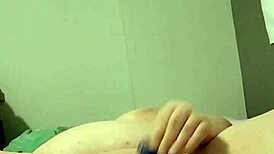 night time horny play with dildo toys fucking myself wet