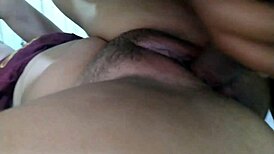 fucking with my clothes on but was so horny that let him breed my pussy before my cuckold arrives home