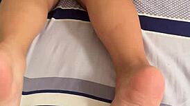 watching my stepsister play with her phone