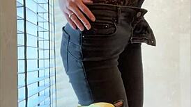 Intense Bathroom Masturbation Close-Up