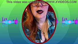 Femdom milf achieves orgasm through solo fingering domination