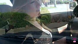 Blonde Vickey sucks big black cock in the toilet 😍