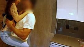 hotel waitress deepthroats guest's big cock 😏