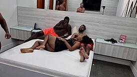 Teen Pregnant Girl Does DP And Fucks Multiple Guys Behind Scenes