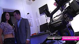 Saskia Fucked on Babestation Set