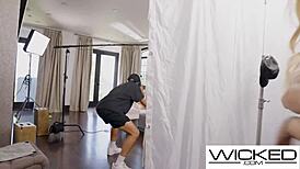 Wicked - kenzie taylor saves vanessa sky and films her eating hot pussy.