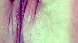 Mimi makes a powerful squirt after sex with her Brazilian prince. Wet pussy fingered and masturbated intensely.