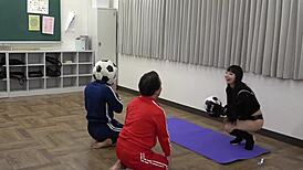 Yo, check this Japanese mistress with wild food fetish whipping!