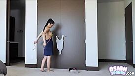 young asian ballerina with old guy in tight scene