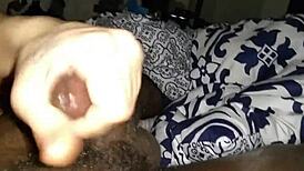 Sloppy blowjob ends with cum in mouth