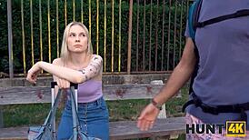 Wow, dirty girl, why join wild sex with a stranger and not your BF?!