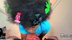 Sexy Burglar Gets Wet Blowjob