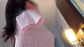 Dude, this armless Asian cutie balances on cock while getting drilled deep!