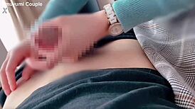 Emu Yumi Gets Handjob and Fucks Big Cock at Office!