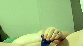 night time horny play with dildo toys fucking myself wet