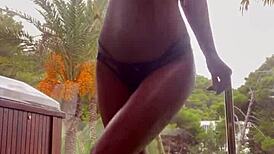 monika fox relaxes with homemade fingering and squirting session