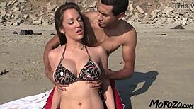 Suggestive Mofozo Com - Brunette Girlfriend Takes Cum On Big Tits After Deep Action