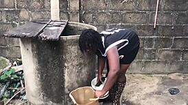 Feeling Loved As Boyfriend Fucks Me By The Well