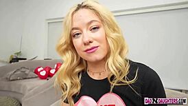 hey, stepdaughter cums to satisfy her desperate stepdad!