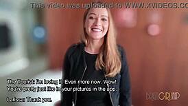 Tourist meets beautiful Larissa