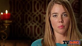 Horny wife and husband have intense sex in the shower before the party