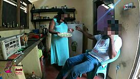 Cheating wife fucks bill collector