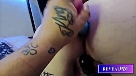 Curvy babes in kinky anal dildo action